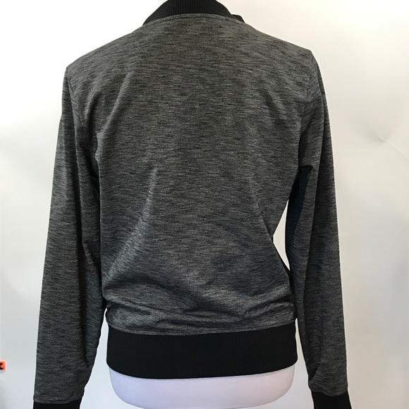 Athleta bomber jacket gray black size M - Picture 4 of 8